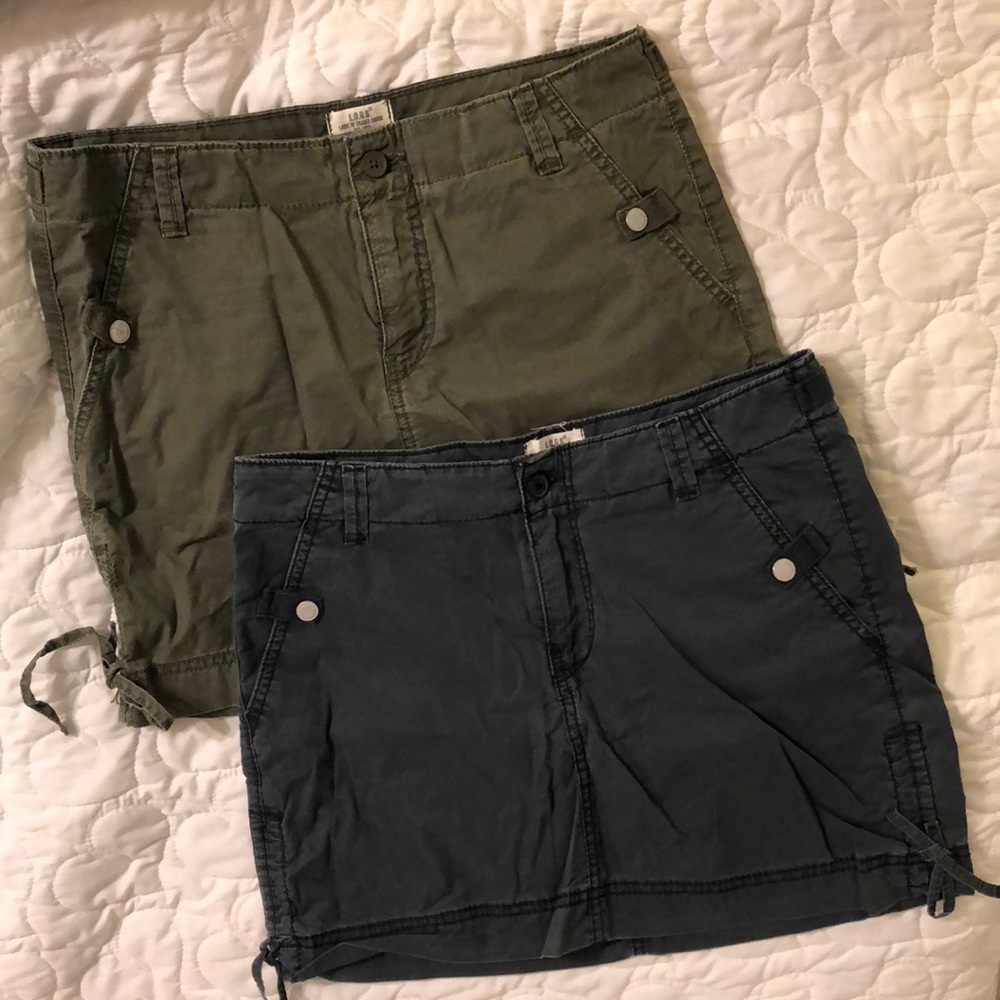 2 H&M Skirts, Navy&Green (khaki colored). Size 8.